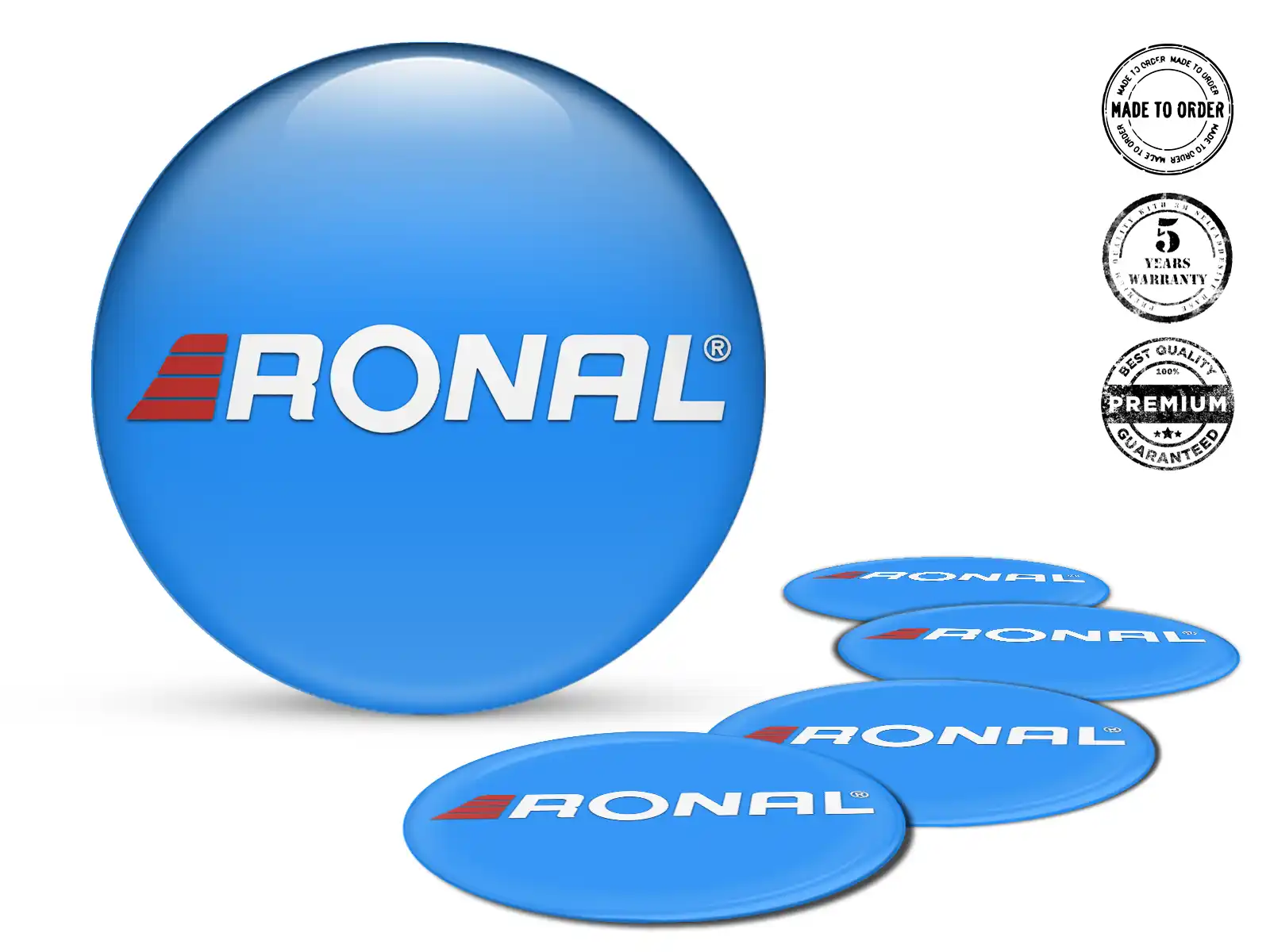 Ronal Aufkleber Dome Stil Individuelle Rennsportembleme